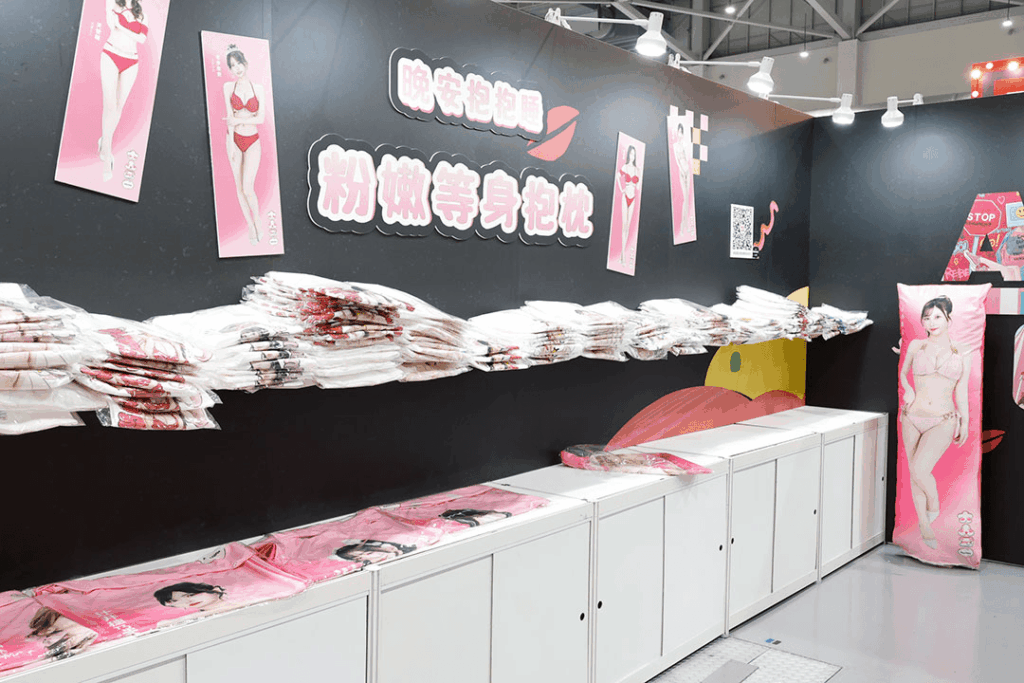 グッズ販売の様子